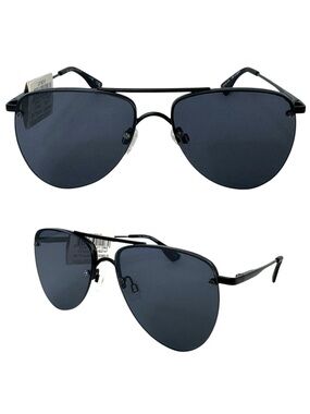 LE SPECS The Prince Matte Black Smoke Mono Sunglasses